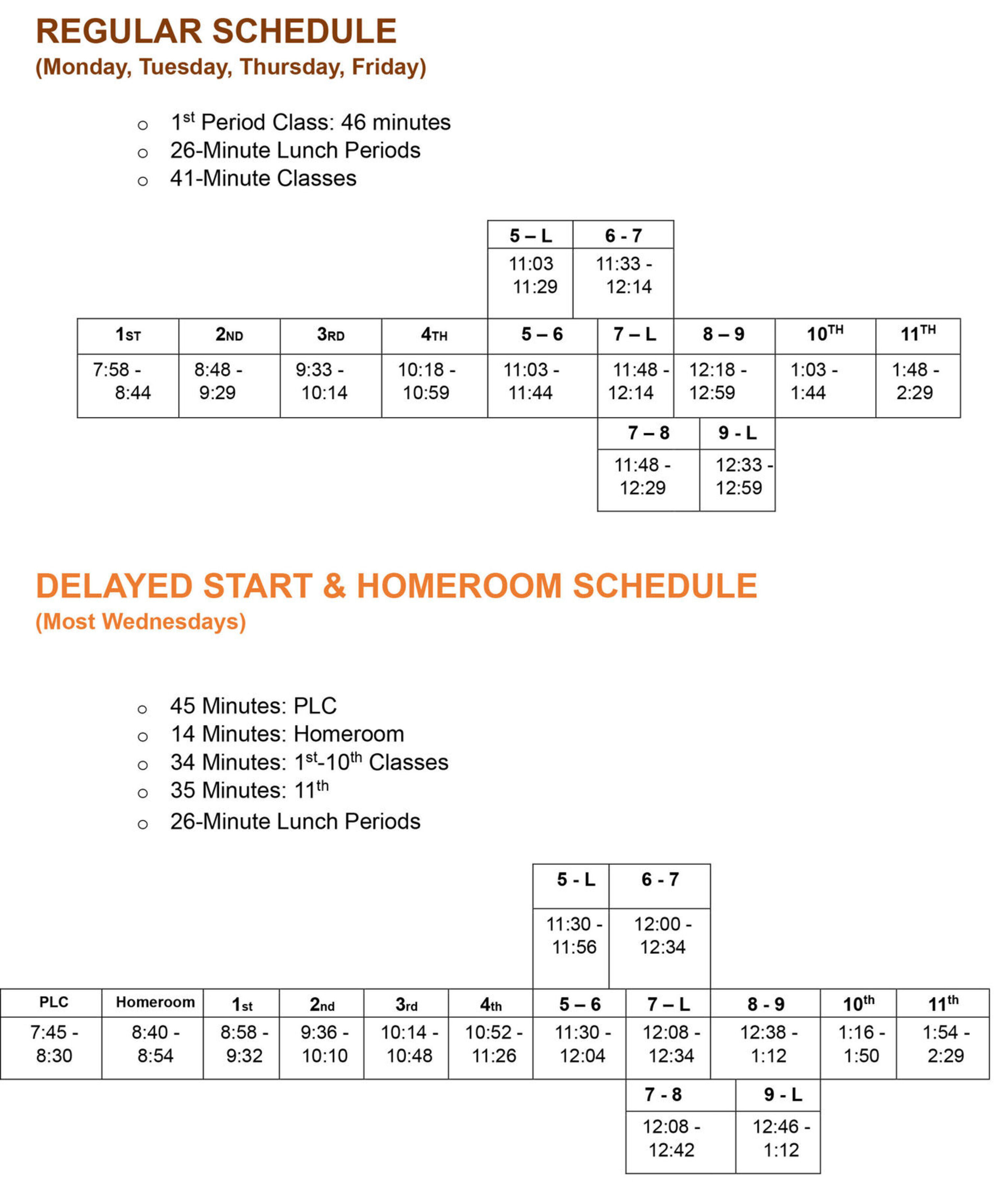 2025 2026bellschedule