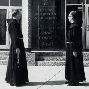 Black and white image of Padua Franciscan ministers 