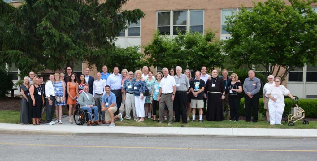 Group photo of Padua Franciscan High School staff 