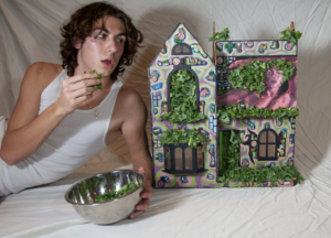 "Green House" mixed media by Dominic Dabramo