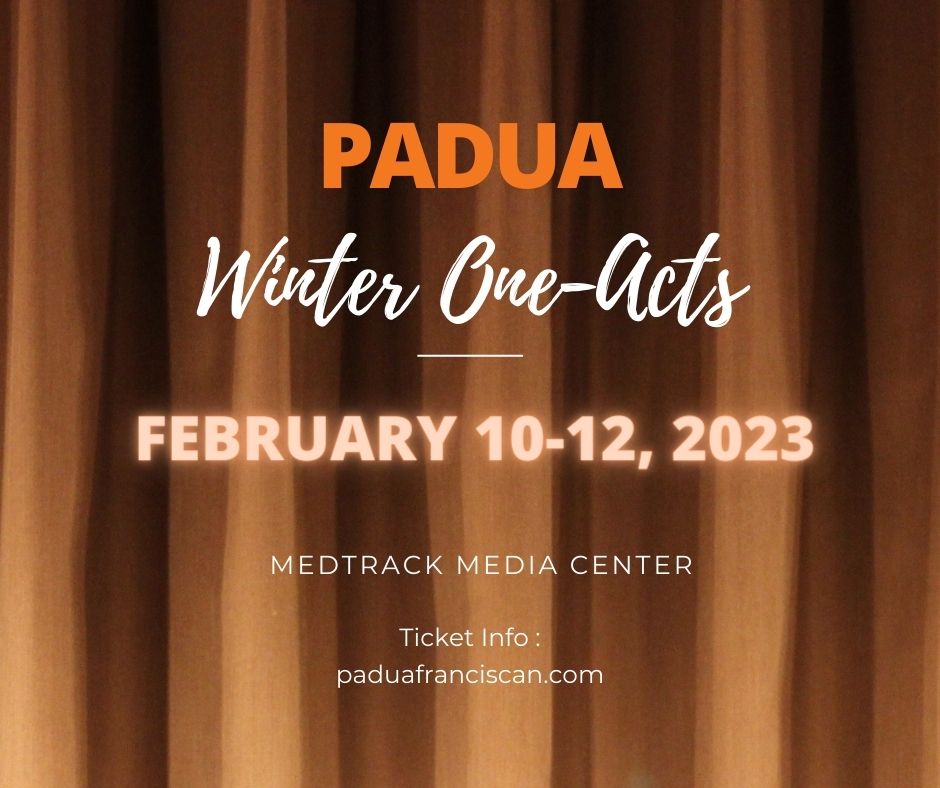 Padua Winter One-Acts advertisement