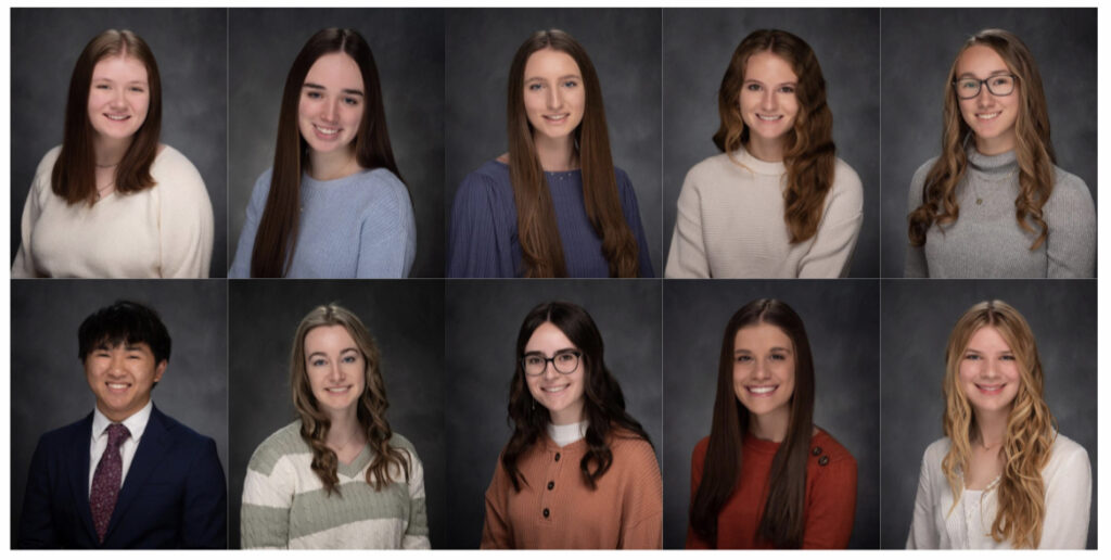 Padua Franciscan Top 10 students from the Class of 2023